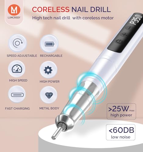 Taladro de uñas inalámbrico con motor sin núcleo miniatura 2