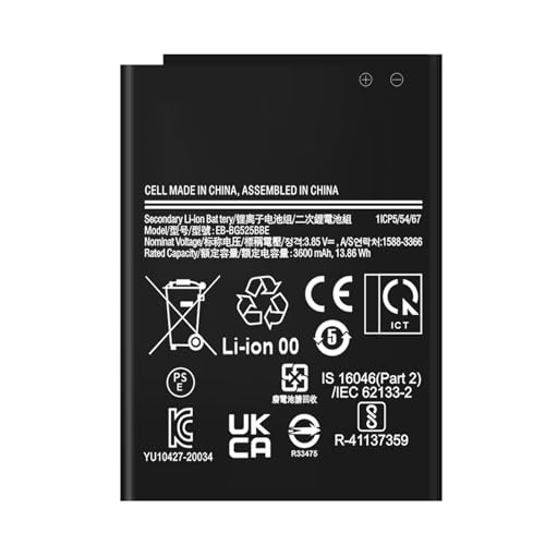 Batterie de remplacement Galaxy XCover 5 EB-BG525BBE pour SM-G525F/DS haute capacité 3600mAh