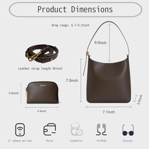 Bolso tote de cuero pequeño para mujer miniatura 4