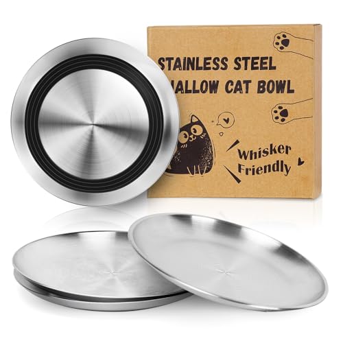Supet Stainless Steel Cat Food Bowls, Whisker...