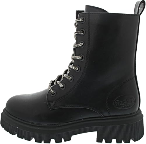 Dockers by Gerli Kinder Klassische Stiefeletten, Jungen,Mädchen Stiefeletten,Wechselfußbett,warm gefüttert,schwarz,38 EU