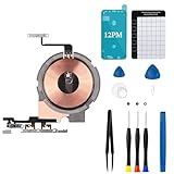 for iPhone 12 Pro Max NFC Chip Wireless Charging Charger Panel Replacement Power On/Off Volume Button Flex Cable with Complete Repair Tool kit for Model A2342 A22410 A2412 A2411