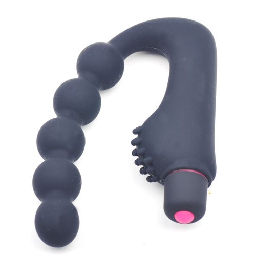 Sextoy Perles Anales Vibrant Lumineux - Plug Anal Connecté - Noir En Silicone/ABS