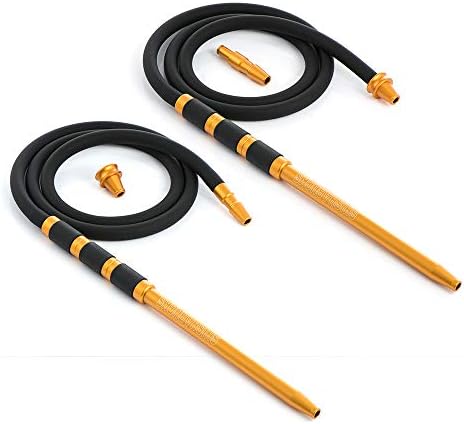 Shishabucks Set of 2 Hoses with Purge Valve for Multi-Hose hookahs