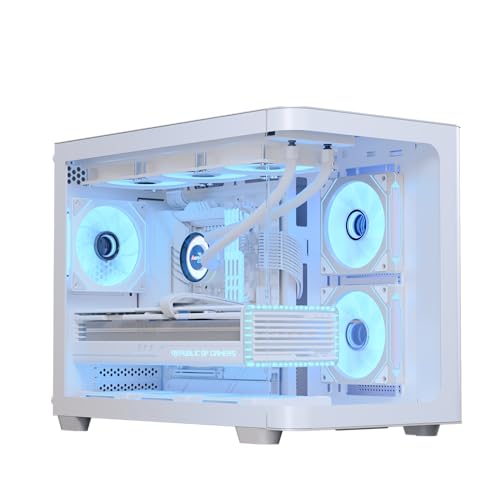 Image of AeroCool P300C Mid-Tower Dual Chamber PC Case 3 Pre-Installed Fans High-Airflow Panoramic Tempered Glass RGB Lighting 360mm Radiator Support Customizable Cooling System Cable Management Gaming Builds