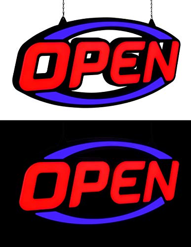 GreenCube 2025 Model 32" X 16" Open Sign - Ultra Bright Extra Jumbo LED Neon Large Open Sign - Remote Controlled - Get Your Business Seen Day or Night