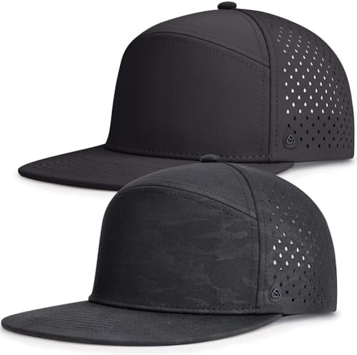 AOPREL Baseball Cap Herren mit Flacher Krempe Wasserabweisend & Atmungsaktiv| Verstellbar Mit Klettverschluss Streetwear Snapback Basecap für Outdoor & Alltag