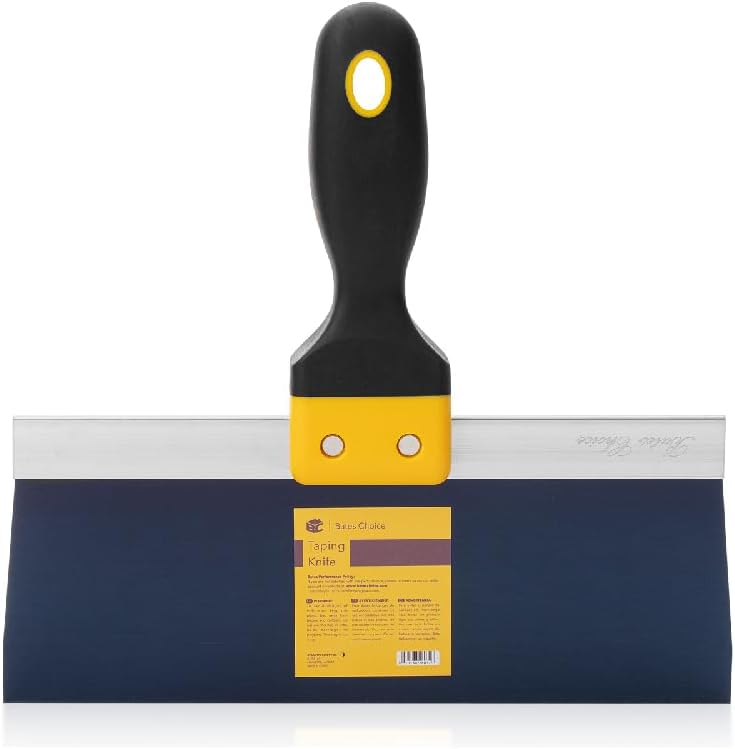 Bates- Cuchillo para encintar, 10 pulgadas, cuchillo para encintar paneles de yeso de acero azul