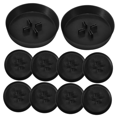GANAZONO 48pcs Mini Christmas Tree Base Tray for Holiday Decor Round Design for Stability and Aesthetics for Christmas Tree Display