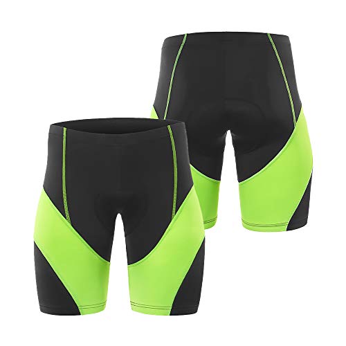 Shorts de ciclismo, Romacci Shorts acolchoados de ciclismo masculino para ciclismo de estrada para m