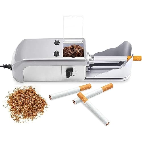 Máquina eléctrica de liar cigarrillos – Rodillo automático de tabaco con gran capacidad, densidad de llenado ajustable y tubo de humo desmontable
