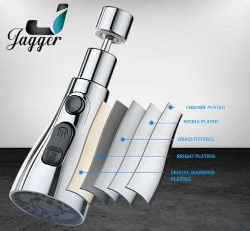 Image of JAGGER JAG190 Tap Extender for Kitchen Sink, Flexible Faucet with Tap Extension for Convenient Use Upgrade Your Kitchen Sink with Flexible Tap for Easy Access (Pack Of - (1)