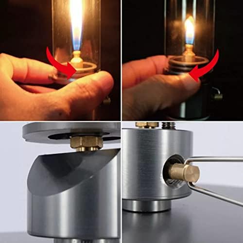 ONTOMYO Camping Gas Lanterns Portable Mini Outdoor Lights, BRS-55 Gas Light Equipment Suitable for Night Camping, Picnic, Tent - Compact and Lightweight Design