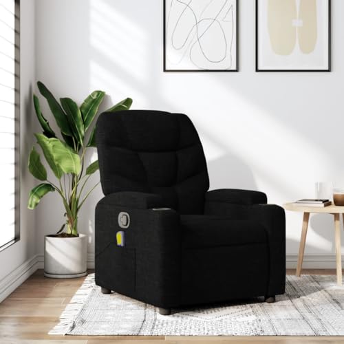 ZEYUAN Sillón reclinable de Masaje de Tela Negro, Butacas De Cine, Sillones Salon, Sillon Tantra Sexual, Sillón De TV, Sillon Lactancia - 372455