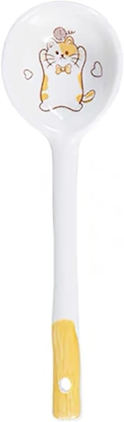 Coffee Spoon Ceramic Spoon - Adorable Household Cutlery Painted Coffee, Jam, Dessert Kitchenware