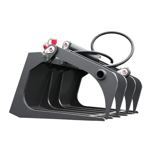 Mini Skid Fork Grapple with Hoses
