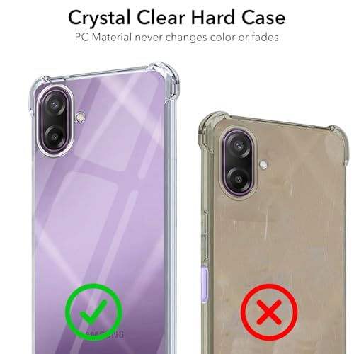 Image of Jkobi Shockproof Crystal-Clear Back Cover for Samsung Galaxy M17e (Anti Yellow Case | Drop & Camera Protection | Hard Polycarbonate)