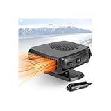 Leaflai 12V and 150W New Upgrade Portable Car Heater, 2 in 1 Heater & Fan, Automobile Windshield Defroster Fan, Summer and Winter Heating or Cooling