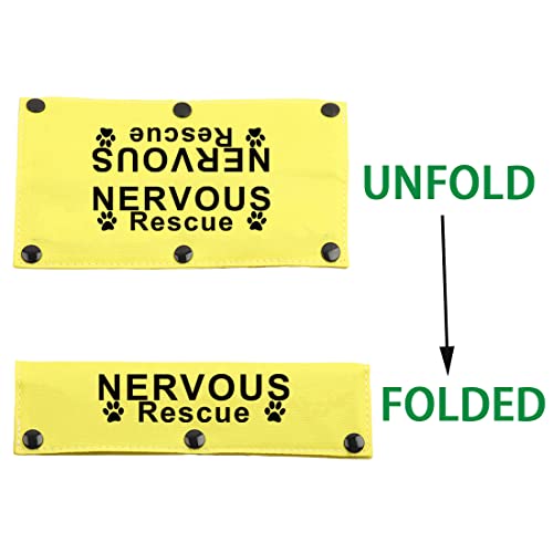 Nervous Rescue Ask To Pet Dog Leash Wrap Rescue Dogs Anxious Dogs Leash Sleeve Cover (Nervous Rescue Sleeve) - Image 2