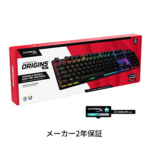 ハイパーエックス(HyperX) ハイパーエックス(HyperX) Alloy Origins RGB メカニカルゲーミングキーボードAqua軸 639N5AA#ABA の商品画像 7