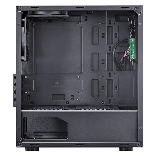 GABINETE MID-TOWER TERRA 2 FANS COM LATERAL ACRÍLICA PRETO - TERPT2FCA - PCYES