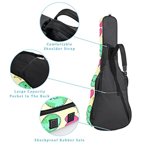 Housse étanche pour guitare acoustique avec double bandoulière et poche Nuit étoilée, Multicolore 08, 42.9×16.9×4.7 in… - Les Beatles, Paul McCartney, John Lennon, RIngo Starr, George Harrison Housse étanche pour guitare acoustique avec double bandoulière et poche Nuit étoilée, Multicolore 08, 42.9x16.9x4.7 in… – Image 4