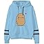 Hoodie voor dames, lange mouwen, sweatshirt voor meisjes, tops, fotopullover, tienermeisjes, kawaii, sweatshirt, college jas, lange mouwen, slim fit, grappig kostuum, casual stijl met trekkoord, wijn