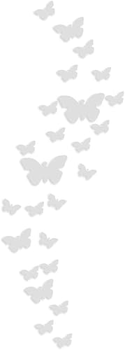 25 calcomanías de pared de espejo de mariposa 3D, calcomanías de pared acrílicas extraíbles para decoración de pared, decoración del hogar
