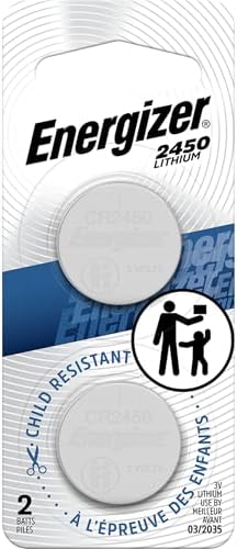 Energizer 2450 Lithium Coin Battery, 2 Pack