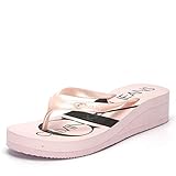 Calvin Klein Jeans Calvin Klein Tesse RE9856PNK RE9856 Pantolette federleichte Sohle 30-mm-Absatz, Groesse 40, rosé