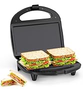 XL Sandwichmaker Sandwich-Toaster für 2 Sandwiches in Muschelform ideal für A