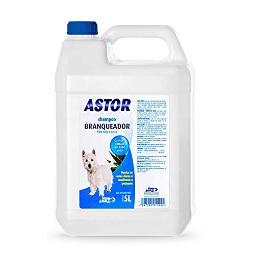 Shampoo Mundo Animal Cães e Gatos Astor Branqueador