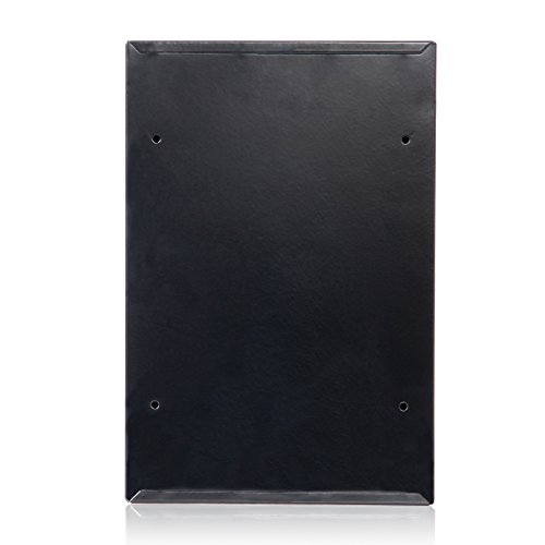 Locking Mailboxes Wall Mounted Vertical – Jssmst Key Lock Drop Mail Box Medium Capacity Galvanized Steel Cover Rust-Proof Metal Post Box, 12.6 X 8.5 X 3.4 Inch, Black, Sm-0601L #TOP7
