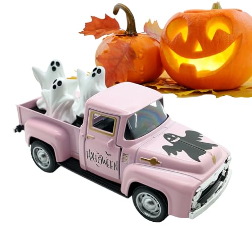 Generico Figura Fantasma - Ornamenti Da 12.5x5x4cm per Tavolo, Lega Di Zinco + Modello Di Camion Vintage Addominali Modelli Fantasma per La Libreria Desktop Vetrina Di Ingresso Tavolo Da Pranzo in