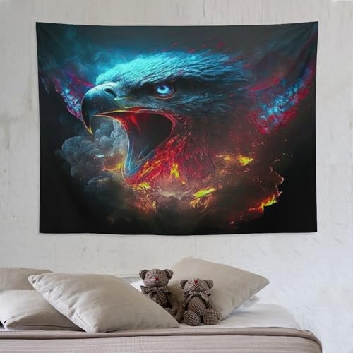 Tapisserie aigle PAZZK : tissu mural 150x200cm pour creer un nid douillet de chambre
