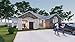 Three Bedroom Bungalow House Plans - Design Set with Foundation, Floor, and Elevation Plans