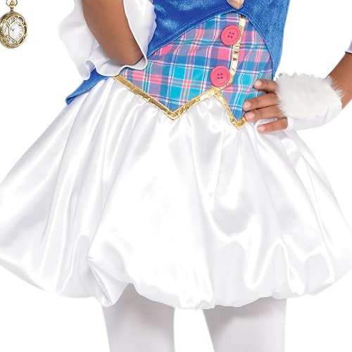 Down The Rabbit Hole Costume Dress - Girl Medium 8-10, 1 Pc #TOP3