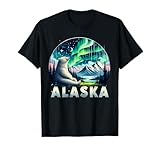 Alaska Northern Lights Aurora Viewing Vacation Alaska Trip T-Shirt