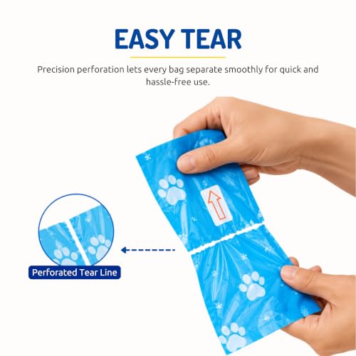 Image of PETS EMPIRE Roll Dog Poop Bags Extra Thick and Strong Leak Proof Poop Bags for Dogs (8 Count)