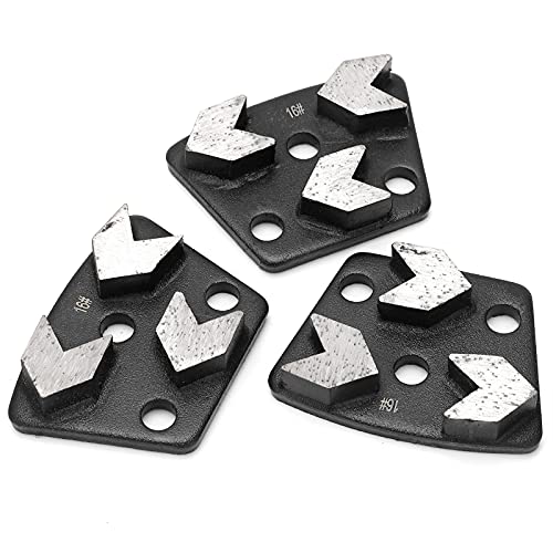 Trapezoidale Diamant Schleifscheiben für Beton, 3 Stück, Trapez Diamantschleifer, Solide Dicke Schleifschuhe
