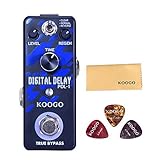 Koogo Digital Delay Echo Effect Pedal for Guitar Bass with 3 Modes Clear Normal Reverse