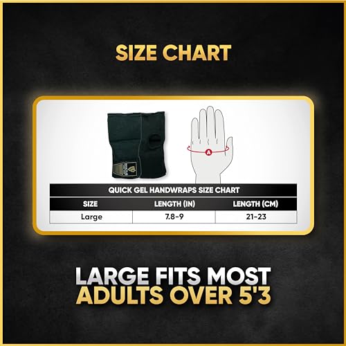 Invictus Fight Gear Gel Hand Wraps for Boxing Quick Wraps for Men & Women Kickboxing Muay Thai MMA Training - Thumbnail 7
