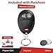 KeylessOption Key Fob Replacement for 2001 2002 2003 2004 2005 2006 2007 2008 2009 2010 2011 2012 Chevrolet Chevy Colorado Hummer GMC Canyon Oldsmobile Pontiac Isuzu Remote, 3-Button L2C0007T
