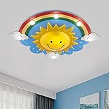 【Taille du produit :】Longueur du luminaire environ 24'' ; Largeur du luminaire environ 21,5''; Hauteur du luminaire environ 6''. Taille parfaite for la chambre de votre enfant.