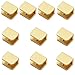 Pack of 10 LukLoy Glass Clamp for 10-12mm Glass, No-drill-in-glass Glass Holder Bracket Gold Glass Clip Clamp Support (Gold, 10)