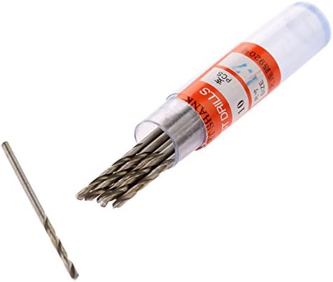 Mtsooning HSS Twist Drill Bit 10 Pcs 3mm Micro Straight Shank Electrical Drilling Tool