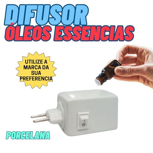 Kit 2x Difusor Aromatizador de Aroma de Ambientes Porcelana Branco Quadrado Elétrico Bivolt Maior Po