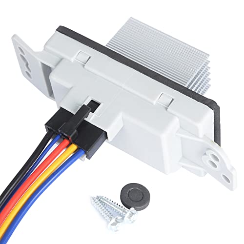 89018778 Hvac Fan Blower Motor Resistor Kit With Harness Compatible With Chevy Silverado Tahoe Suburban Avalanche Trailblazer Gmc Sierra Envoy Yukon Xl, Replaces# 15-81773, 19260762, 89019351, Ru-631 #TOP1