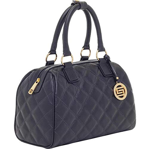 Bolsa Alça de Mão Smartbag Couro Matelassê Preto - 76048.14 Bolsa Couro Smartbag Baú Matelassê Preto