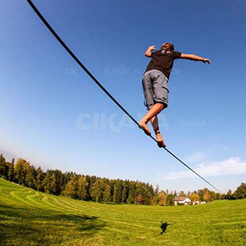 Slackline Roxo + Cinta 10 metros Catraca + Alças + Protetores + Bolsa - 2 Ton